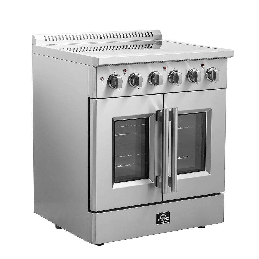 Galiano 30-inch Stainless Steel French Door Electric Range with Air Fryer