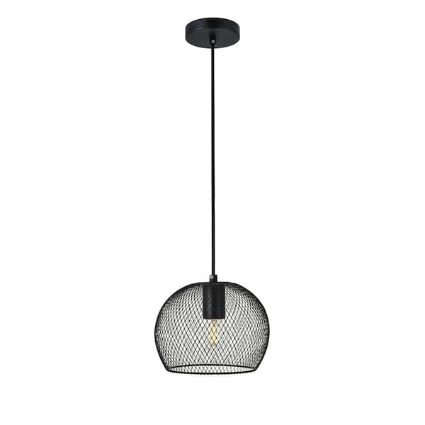 Unbranded Timeless Home 7.5 in. 1-Light Black Pendant Light, Bulbs Not Included