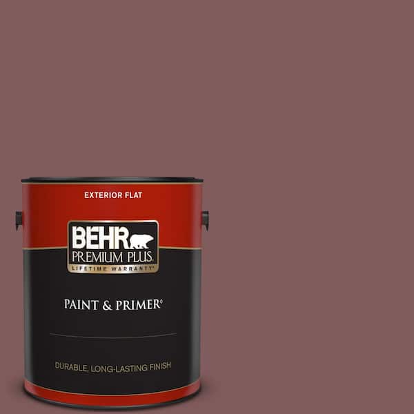 BEHR PREMIUM PLUS 1 gal. #140F-6 Book Binder Flat Exterior Paint