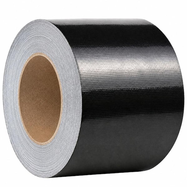 Industrial Grade Heavy Duty HVAC Duct Tape Black 3 in x 55 yd Waterproof Flexible No Residue Single Roll