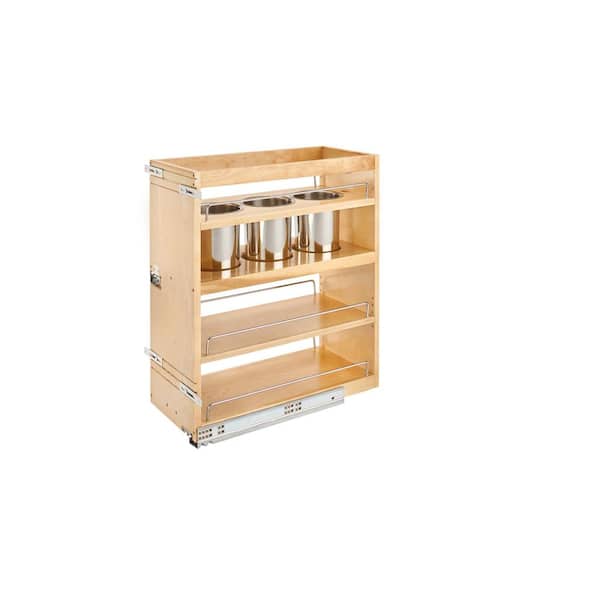 Rev-A-Shelf 10.5 in. Base Cabinet Organizer with 3-Utensil Bins