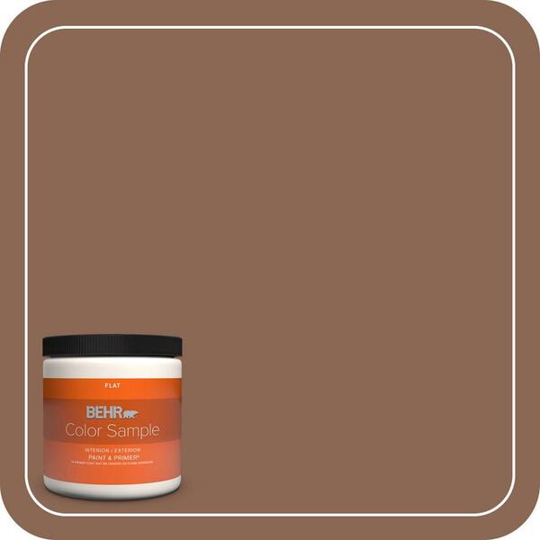 BEHR PREMIUM PLUS 8 oz. #PPU3-17 Clay Pot Flat Interior/Exterior Paint & Primer Color Sample