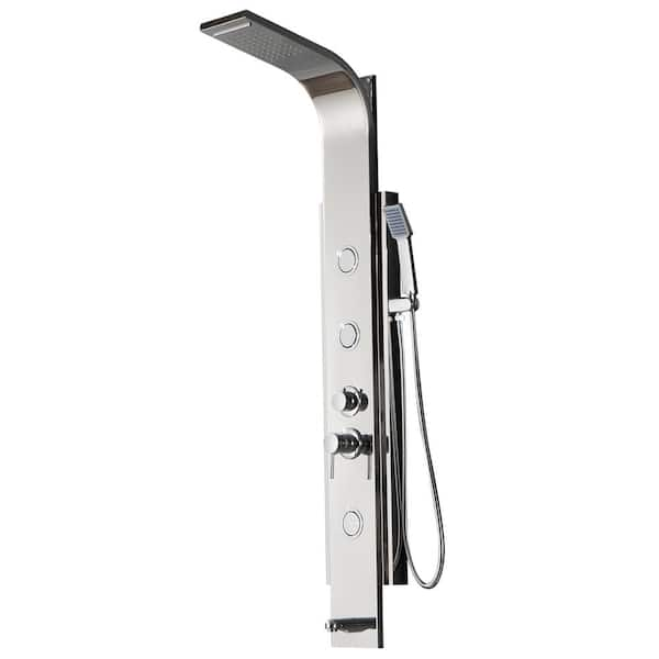 BWE 3-Jet Rainfall Shower Tower Shower Panel System With Spa Jets ...