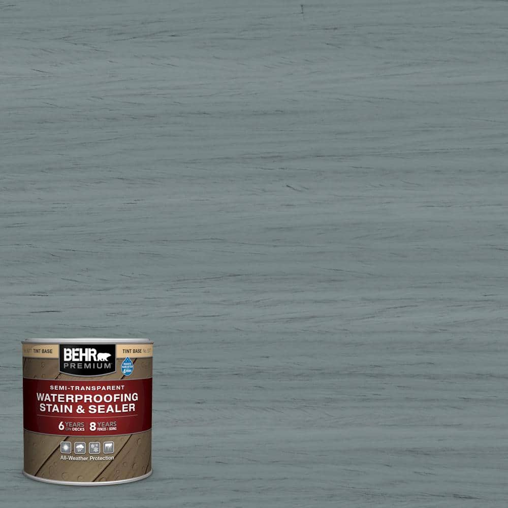 BEHR PREMIUM 8 oz. #ST-126 Woodland Green Semi-Transparent Waterproofing  Exterior Wood Stain and Sealer Sample 507716 - The Home Depot