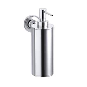 Purist Wall-Mount Metal Soap Dispenser in Polished Chrome