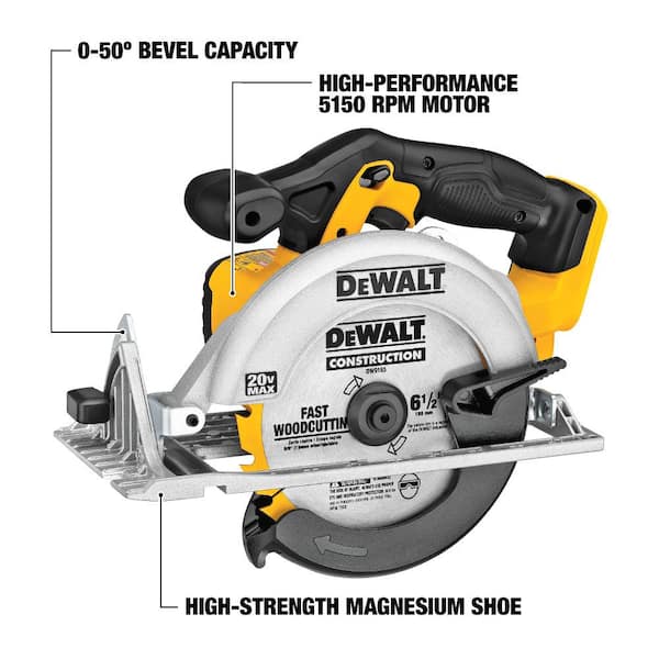 20V MAX Lithium-Ion Cordless Circular Saw and 18V to 20V MAX Lithium-ion Battery Adapter Kit (2 Pack)