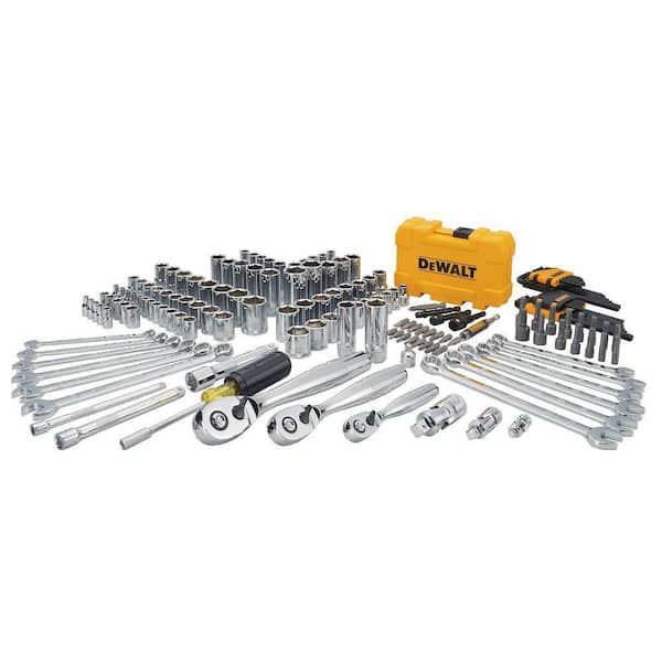 DEWALT - 1/4 in., 3/8 in. and ½ in. Drive Polished Chrome Mechanics Tool Set (168-Piece)