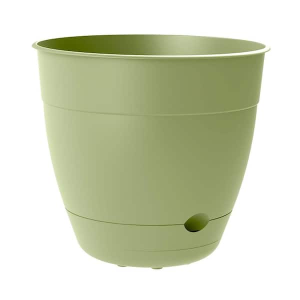 Bloem Dayton 16 in. x 14.59 in. Lotus Green Self-Watering Plastic Planter