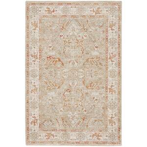 Asher Sage Ivory 5 ft. x 8 ft. All-over design Traditional Area Rug