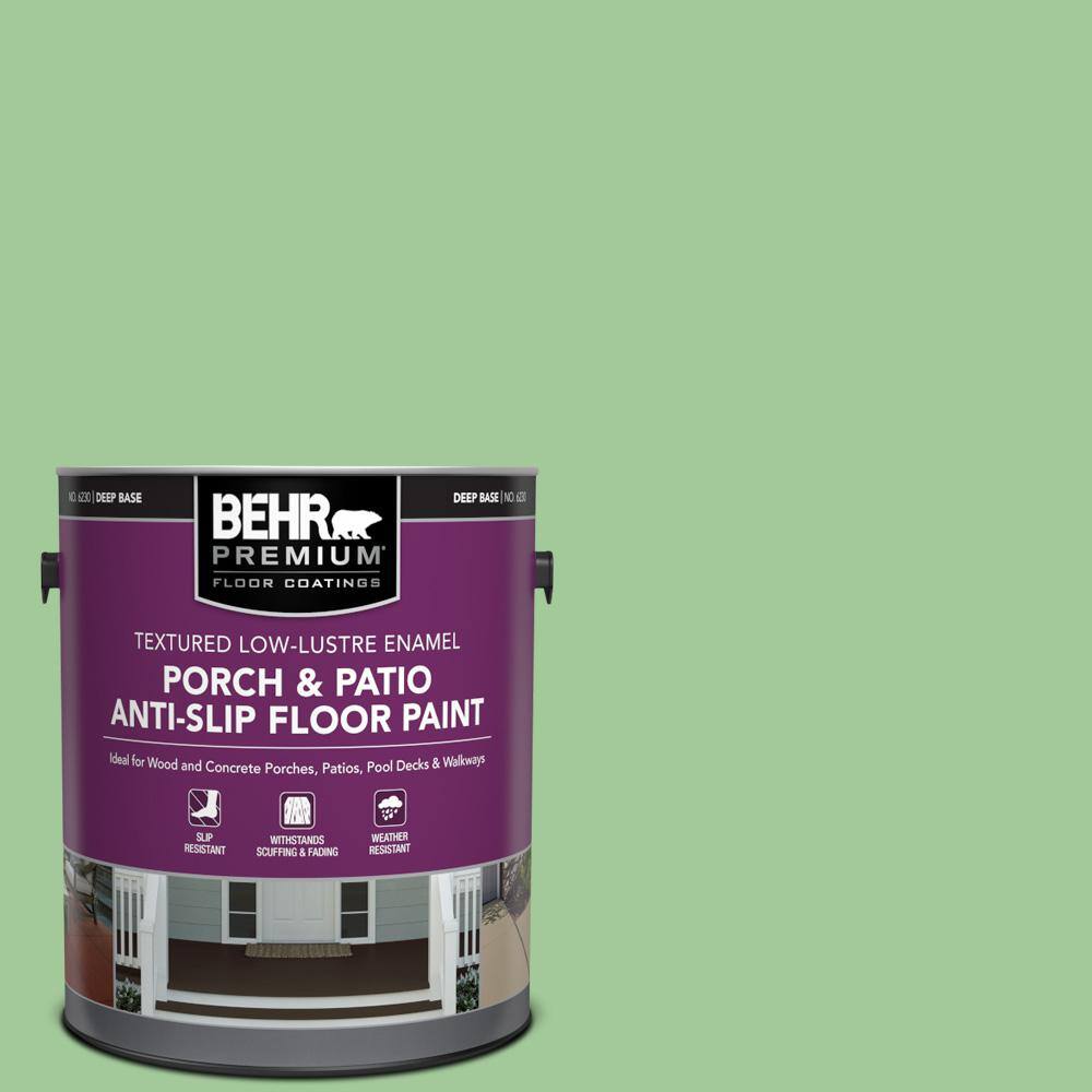 1 gal. #M390-4 Gingko Textured Low-Lustre Enamel Interior/Exterior Porch and Patio Anti-Slip Floor Paint price history on PriceWatchPro