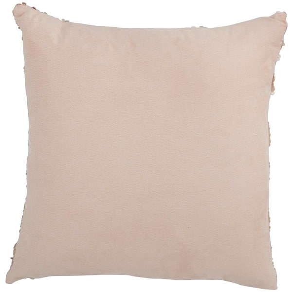 Mina Victory Sofia Beige 18 in. x 18 in. Throw Pillow 074357 - The Home  Depot