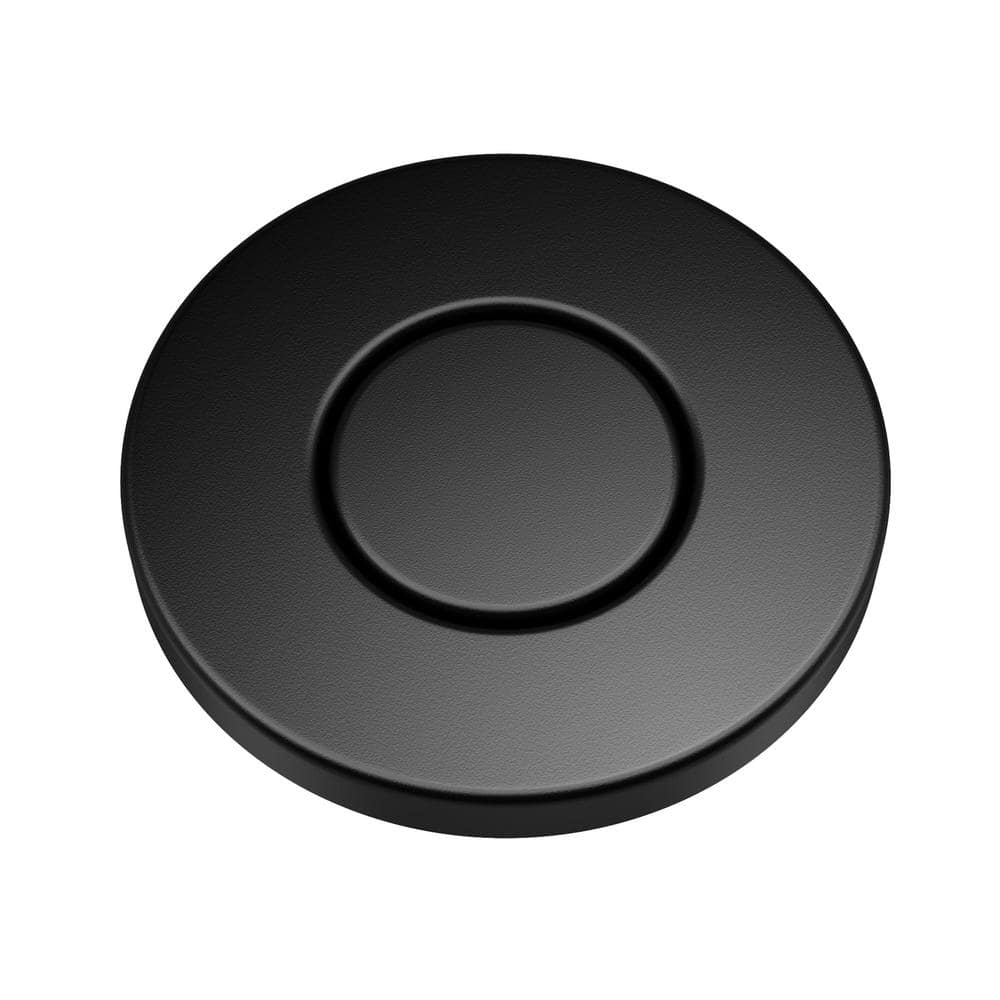 KRAUS FlatTop Garbage Disposal Air Switch Button in Matte Black KWDB