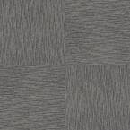 Dynamic Gray Residential 9 in. x 36 Peel and Stick Carpet Tile (12 Tiles/Case) 27 sq. ft.