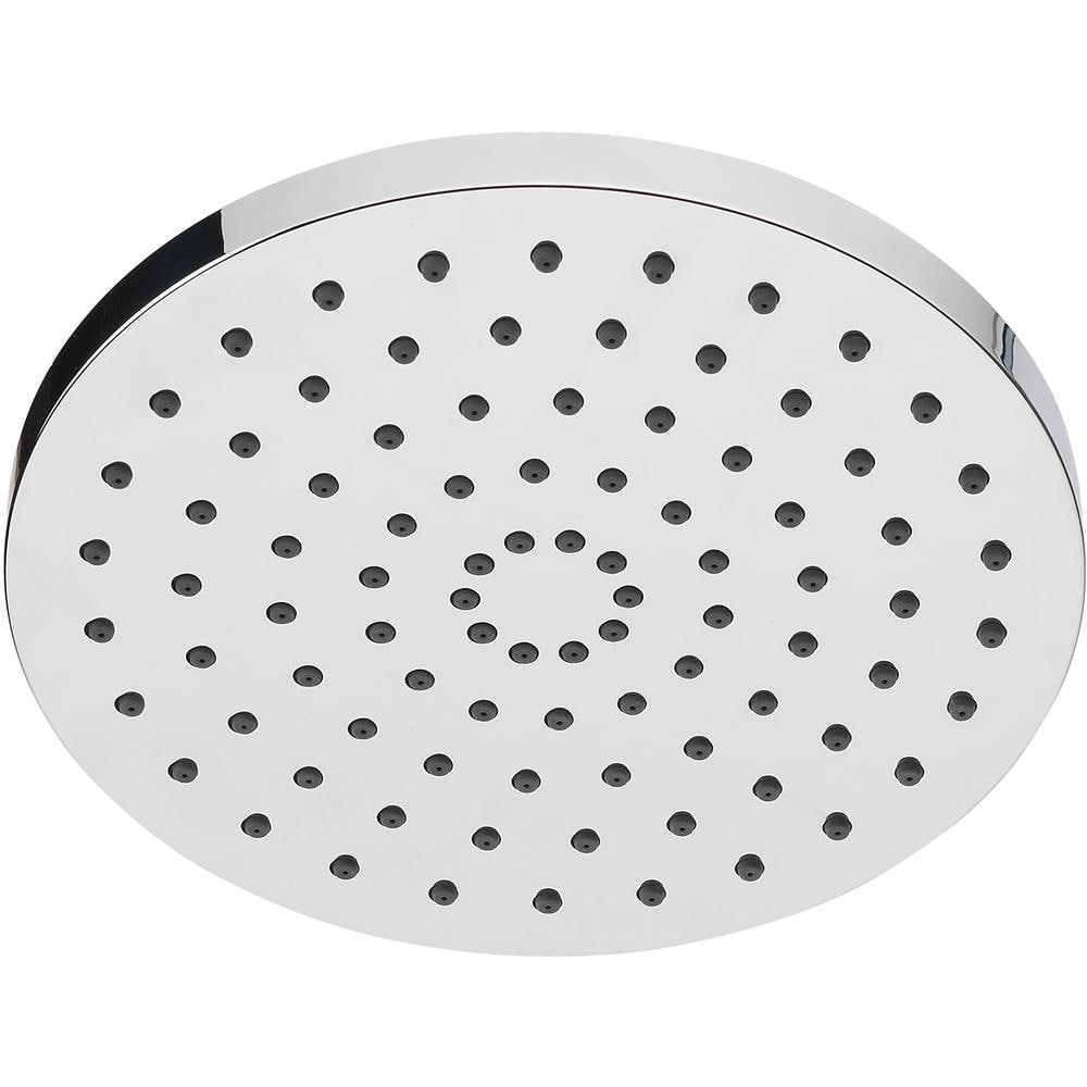 Glacier Bay Round 8in Shower Head Brushed Nickel Rub clean Nozzles 1002 349 807
