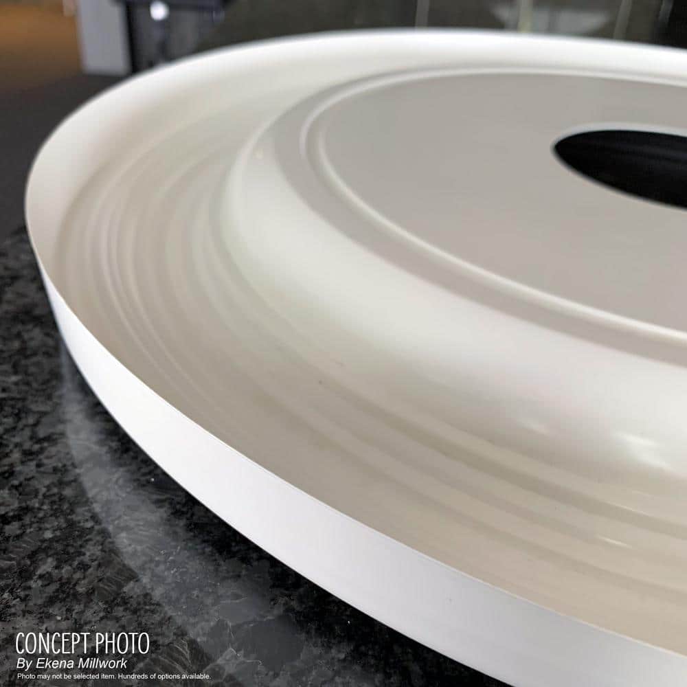 10-Inch White Traditional Thermoformed PVC Ceiling Medallion