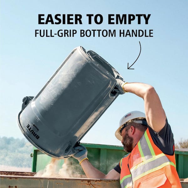 【タイムセール】RUSTY タッパー Lサイズ Rubbermaid Commercial Products BRUTE 34 Gal. Trash Can with Lid