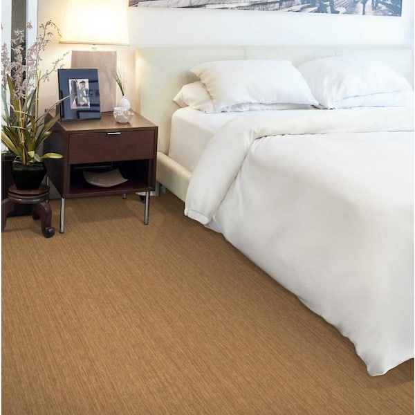 Supreme Brush Gold 13.9 ft. 71 oz. Wool Texture Carpet - Installation Required