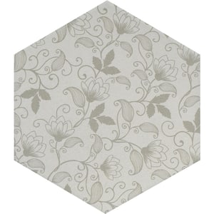 Bauhaus Floral 9.06 in. x 10.47 in. Matte Patterned Look Porcelain Floor and Wall Tile (5.39 sq. ft./Case)