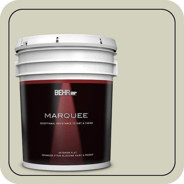 BEHR MARQUEE 5 gal. #400E-3 Mountain Haze Flat Exterior Paint & Primer