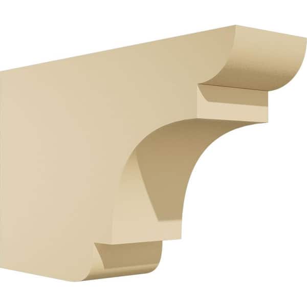 Ekena Millwork Standard New Brighton 4 in. W x 10 in. H x 16 in. D Signature Urethane Rafter Tail Outlooker