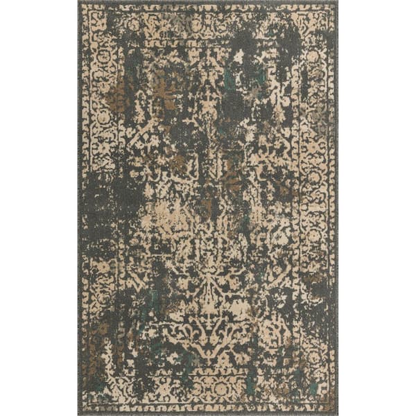 Unique Loom Tuareg Mirage Gray 5' 0 x 8' 0 Area Rug