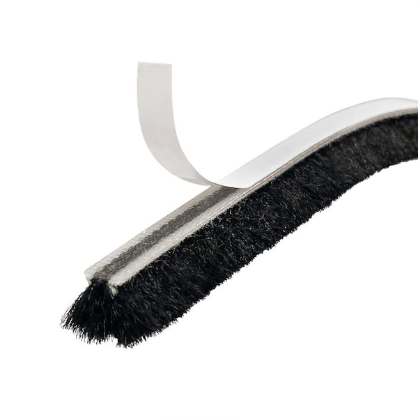 PET 时过留痕,冷调 暖调 型抜き 3cm×3m 2巻セット 海外マステ Frost King 1/4 in. x 3/8 in. x 17 ft. Black Brush Pile Window/Door