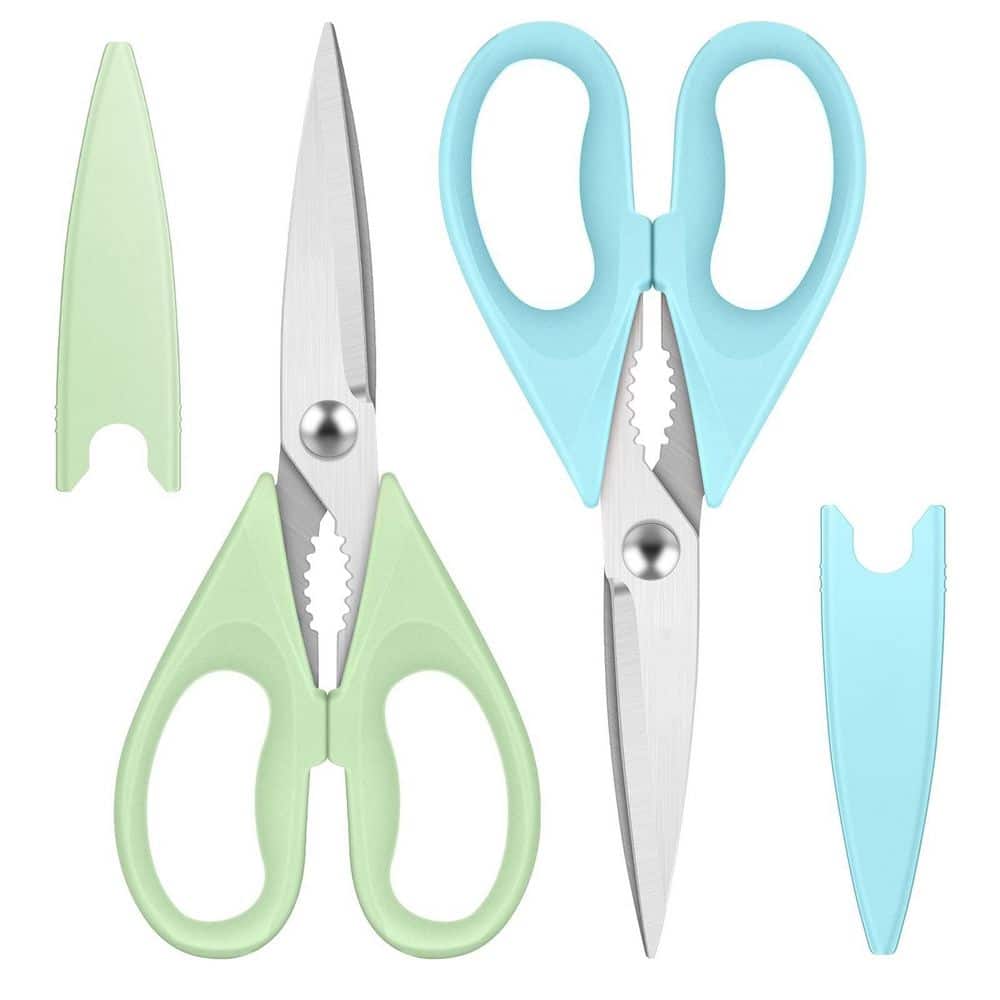 13 in. Heavy Duty Stainless Steel Kitchen Shears with Protective Sheath (Set of 2), Dishwasher Safe, Blue and Pistachio price history on PriceWatchPro