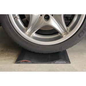 Solid PVC 10 in. Wide Small Vehicle Tire Saver Ramps (Set of 2)