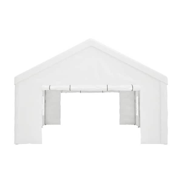 16 ft. x 32 ft. Outdoor White Event Canopy Large Garden Wedding Party Tent with Removable Sidewalls