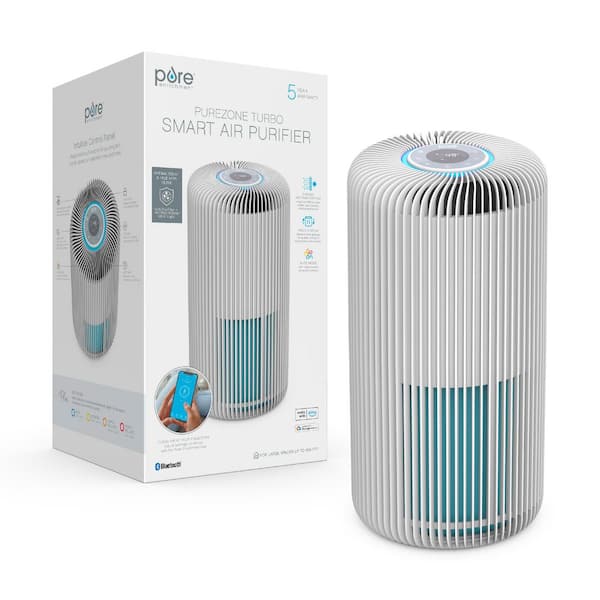 PureZone Cylinder Air Purifier - White