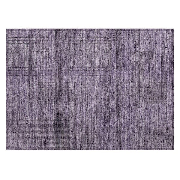 Chantille Machine Washable Indoor/Outdoor Abstract ACN820 Plum 1 ft. 8 in. x 2 ft. 6 in. Area Rug