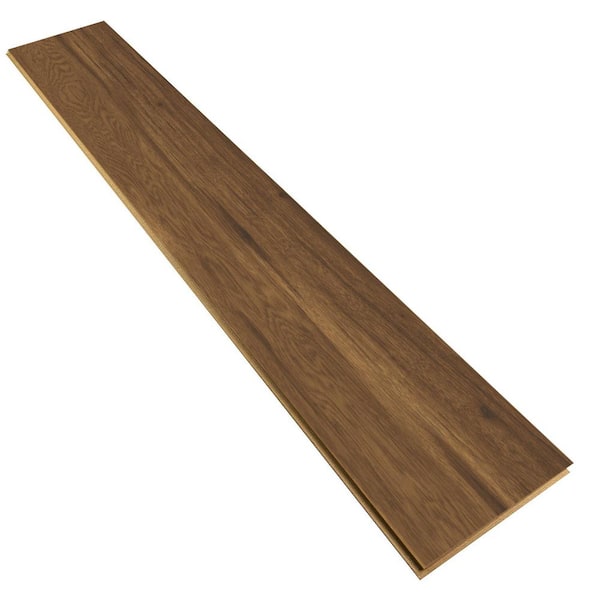 TrafficMaster Fawn Pore Hickory 7mm T x 8 in. W Laminate Wood