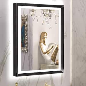 30 in. W x 36 in. H Rectangular Aluminum Framed with 3 Colors Dimmable LED Anti-Fog Wall Mount Bathroom Vanity Mirror