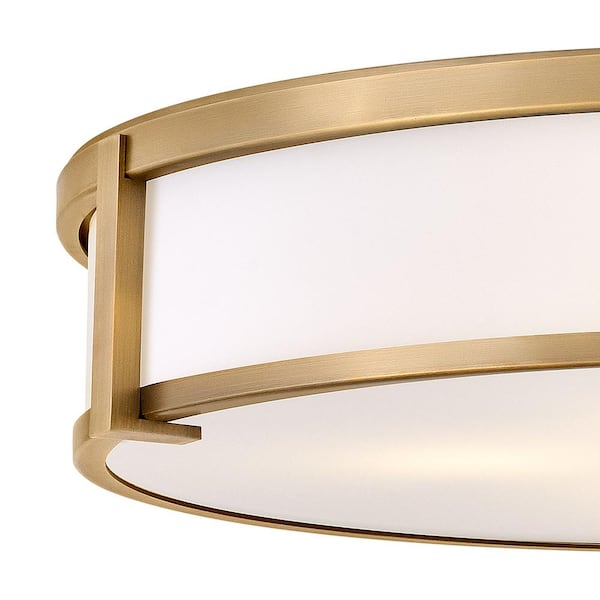 HINKLEY - Lowell 24.0 in. 4-Light Brushed Bronze Flush Mount
