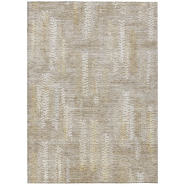 Chantille Machine Washable Indoor/Outdoor Abstract ACN2892 Beige 5 ft. x 7 ft. 6 in. Area Rug