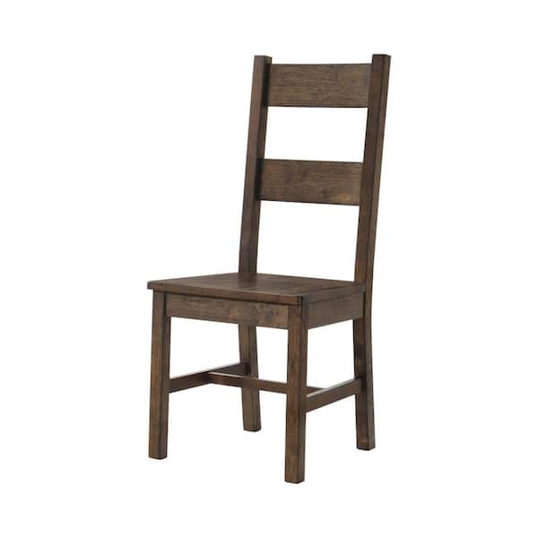 Coaster Coleman Dining Side Chairs Rustic Golden Brown Set of 2