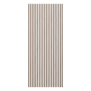 Heritage Premier Concave 94.5 in. H x 1 in. W Slatwall Panels in Walnut 20-Pack