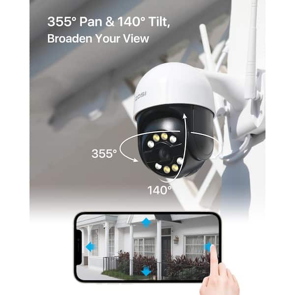 4MP Bulb Security Camera 2.4GHz 360° 2K Security Cameras Wireless