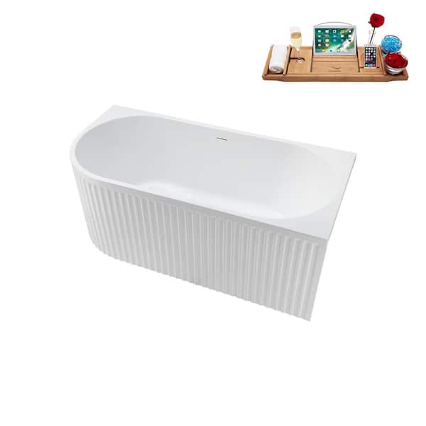 Maple 5.58 ft. Acrylic Flatbottom Non-Whirlpool Bathtub in White Maple 5.58 ft. Acrylic Flatbottom Non-Whirlpool Bathtub in White