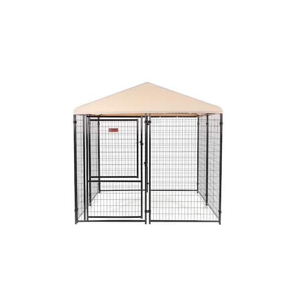 Lucky Dog 8 ft. x 8 ft. x 6ft. H Stay Executive Kennel - Khaki