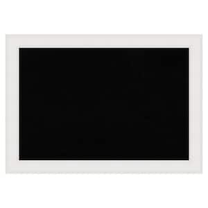 Textured White Framed Black Corkboard 41 in. x 29 in. Bulletine Board Memo Board