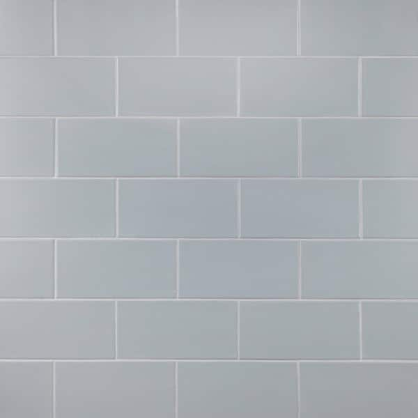 Merola Tile Projectos Cloud Grey 3-7/8 in. x 7-3/4 in. Ceramic