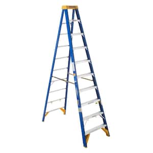 10 ft. Fiberglass Electricians JobStation Step Ladder with 375 lb. Load Capacity Type IAA Duty Rating