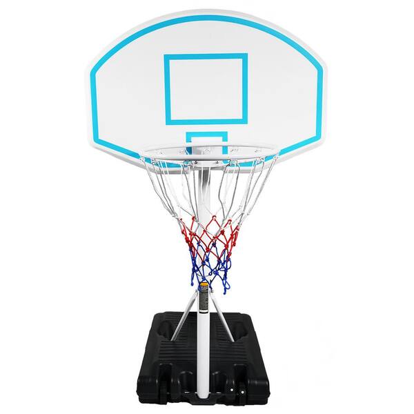 Flynama 3.1 ft. To 4.7 ft. Portable Swimming Pool Basketball System with 36 in. Backboard for Indoor Outdoor Use in Blue