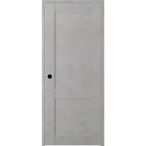 Belldinni Vona 07 R 30 in. x 80 in. Right-Hand Solid Core Light Urban Prefinished Textured Wood Single Prehung Interior Door