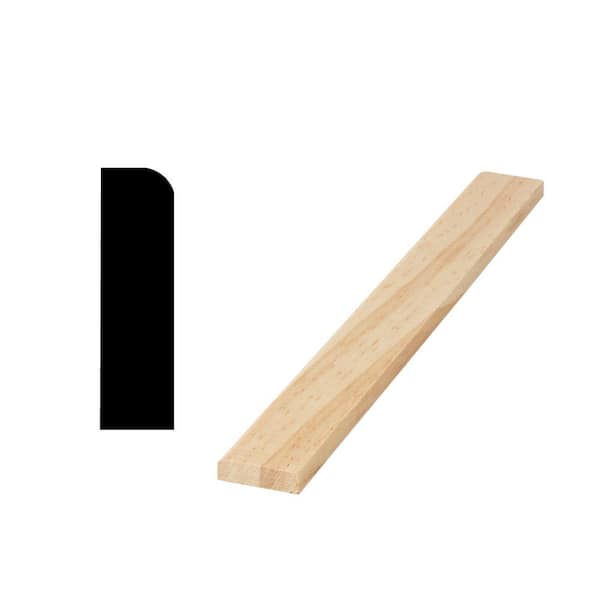 Woodgrain Millwork WM 887E 3/8 in. x 1-1/4 in. Solid Pine Door and Window Stop Molding