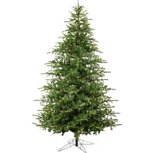 9 ft. Green Regular Pine Artificial Prelit Christmas Tree with LED Lights