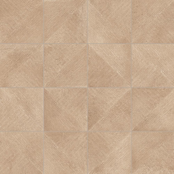 Merola Tile Atlas Rigato Cotto 9-3/4 in. x 9-3/4 in. Porcelain Floor and Wall Tile (10.88 sq. ft./Case)