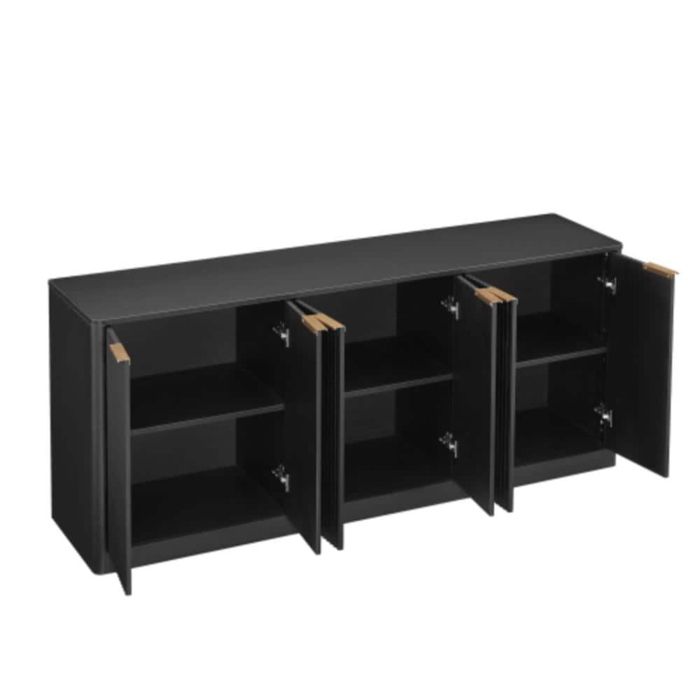 67 in. W x 15.7 in. D x 27.7 in. H Bathroom Black Linen Cabinet price history on PriceWatchPro