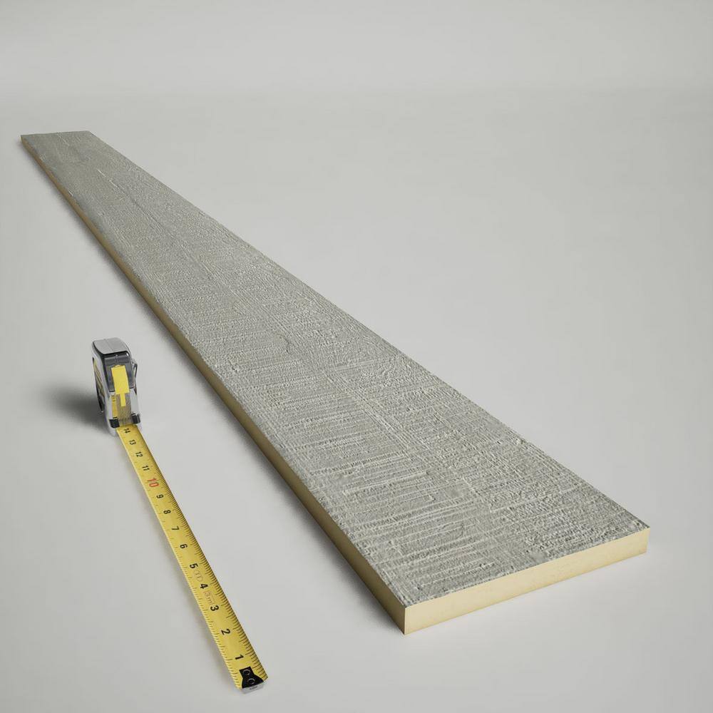 Cashmere Gray Faux Wood Beam Plank, 6" x 96"